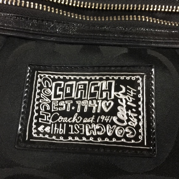 Classic Coach fabric handbag - Picture 8 of 8